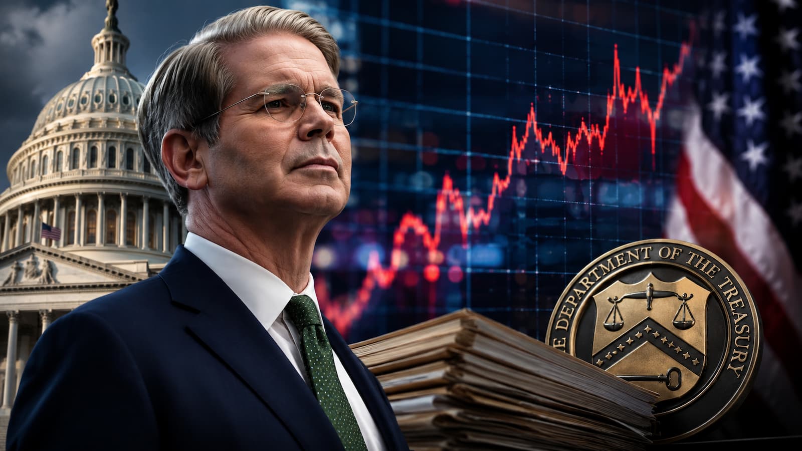 Movimientos de Bessent que Wall Street lee como aviso sobre la deuda de EEUU.