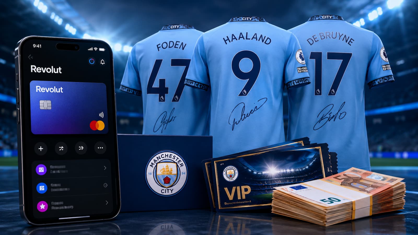 Revolut ha abierto en España un sorteo vinculado al Manchester City.