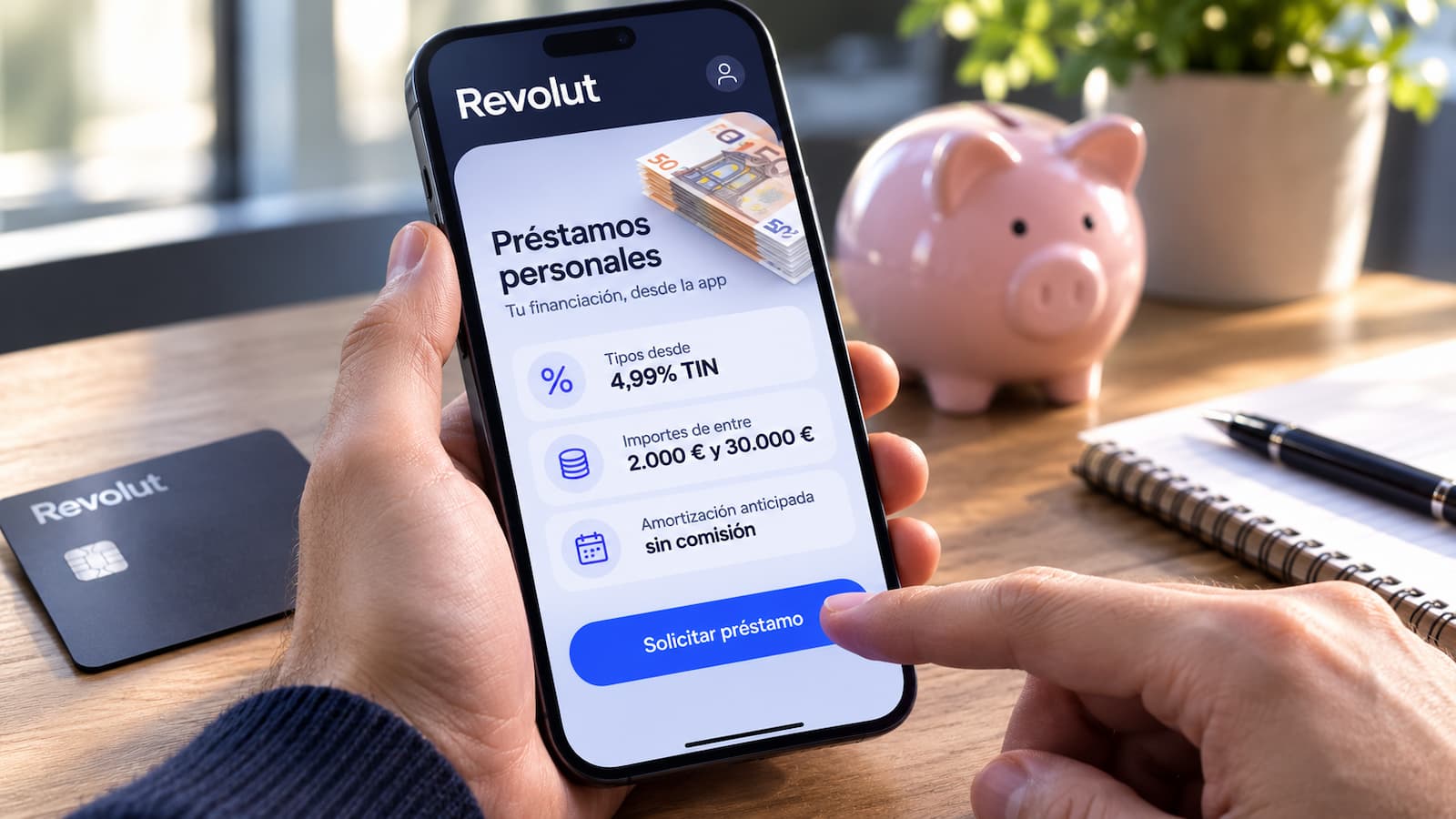 Revolut refuerza su oferta de préstamos personales en España.