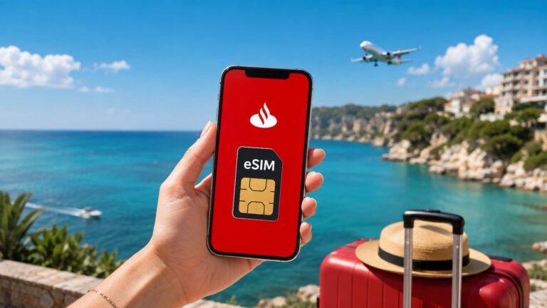 Santander entra en el negocio de las eSIM para viajar.