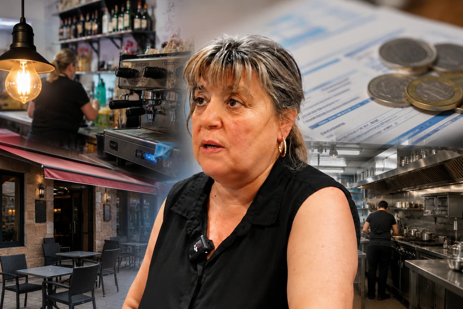 Silvia propietaria del Bar Esport en Molins de Rei trabaja 12 horas.