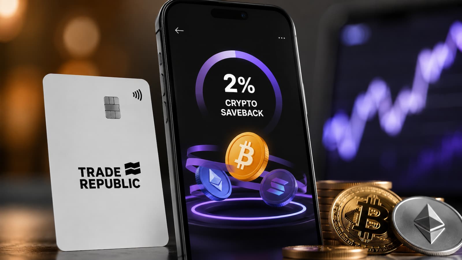 Trade Republic ofrece un 2% de Crypto Saveback.