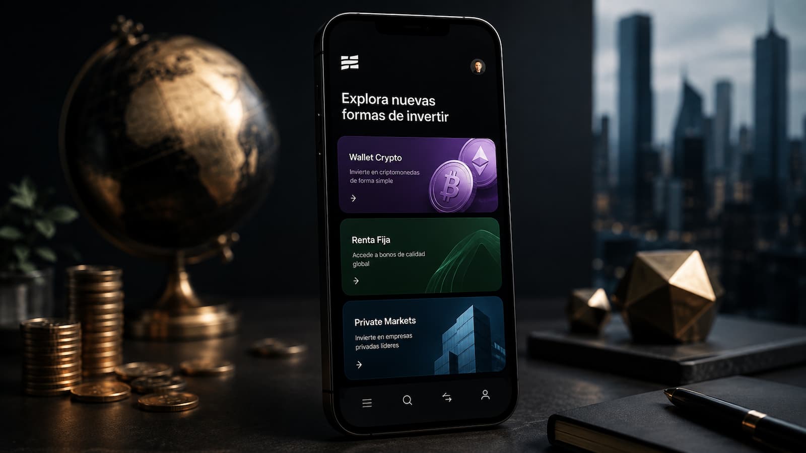 Trade Republic ya muestra en su app nuevas carteras como Wallet Crypto.