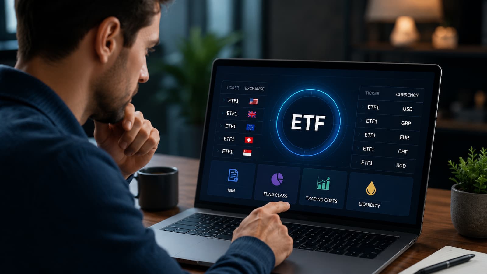 Un mismo ETF puede aparecer en el broker con varios tickers.