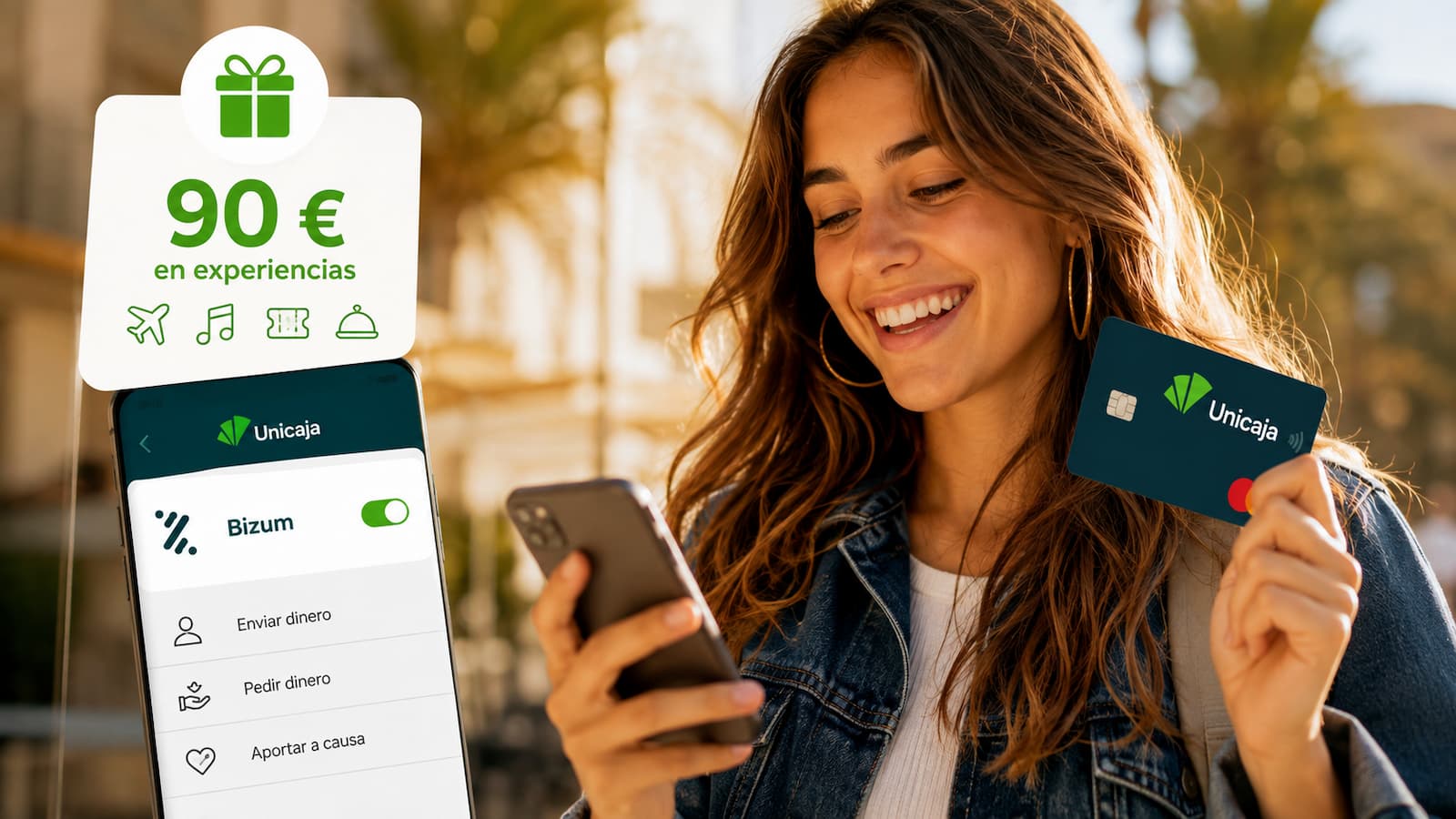 Unicaja ofrece 90 euros a jóvenes hasta el 31 de agosto.