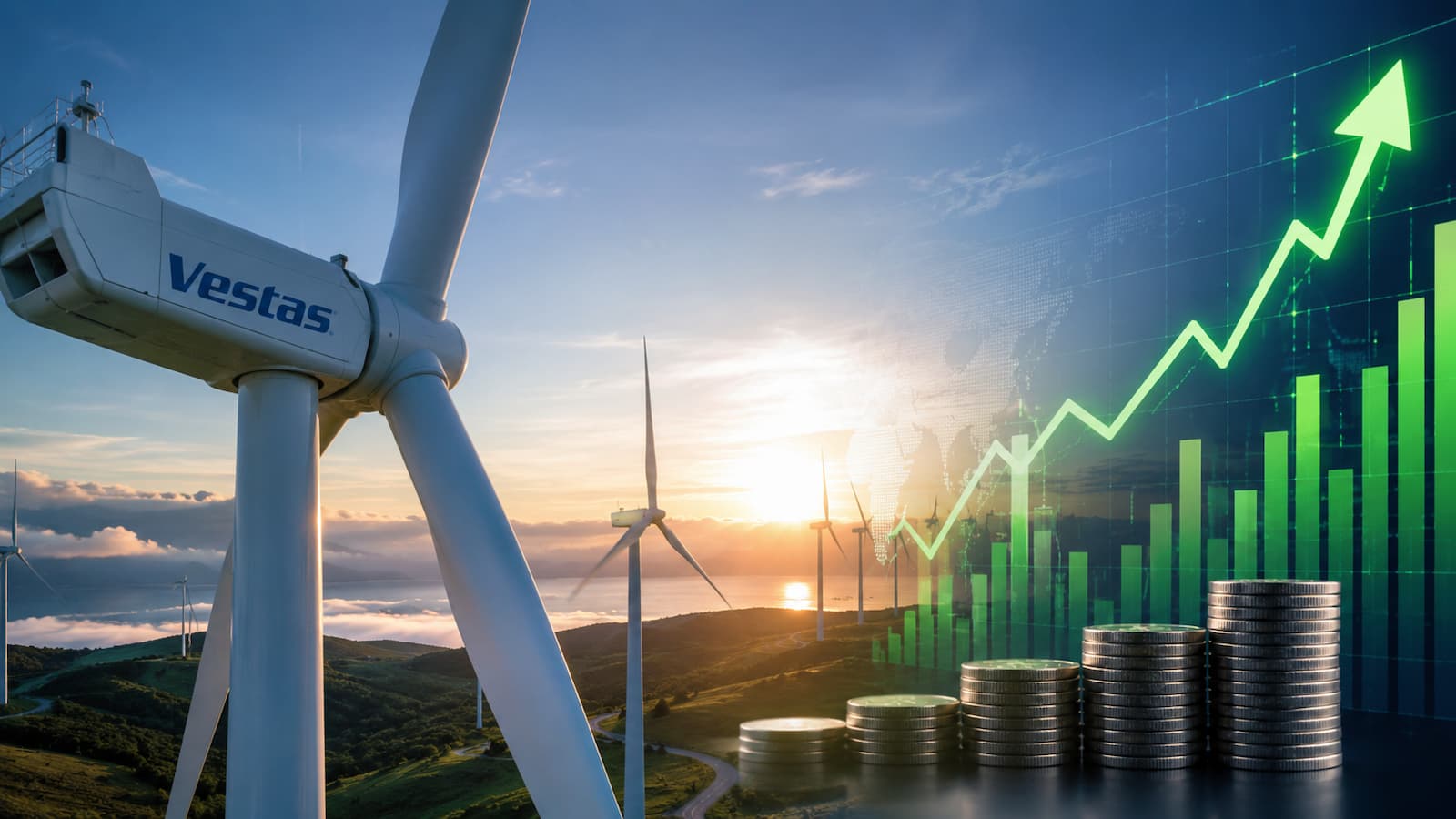 Vestas ha vivido su mayor subida bursátil en cuatro años.