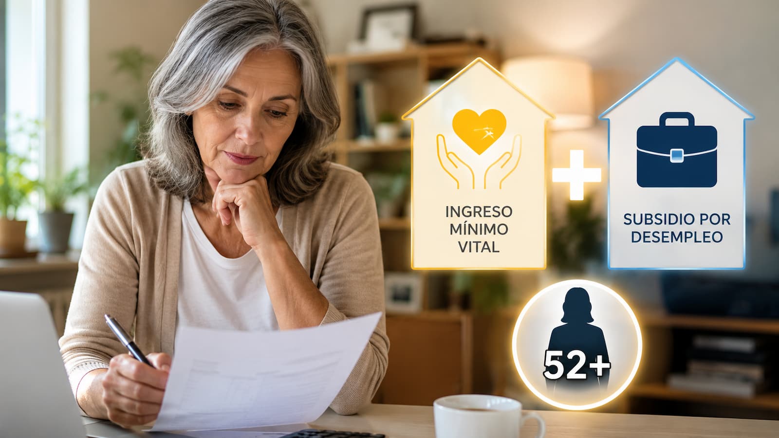 Cobro simultáneo del IMV y el subsidio se duplica desde los 52 años.