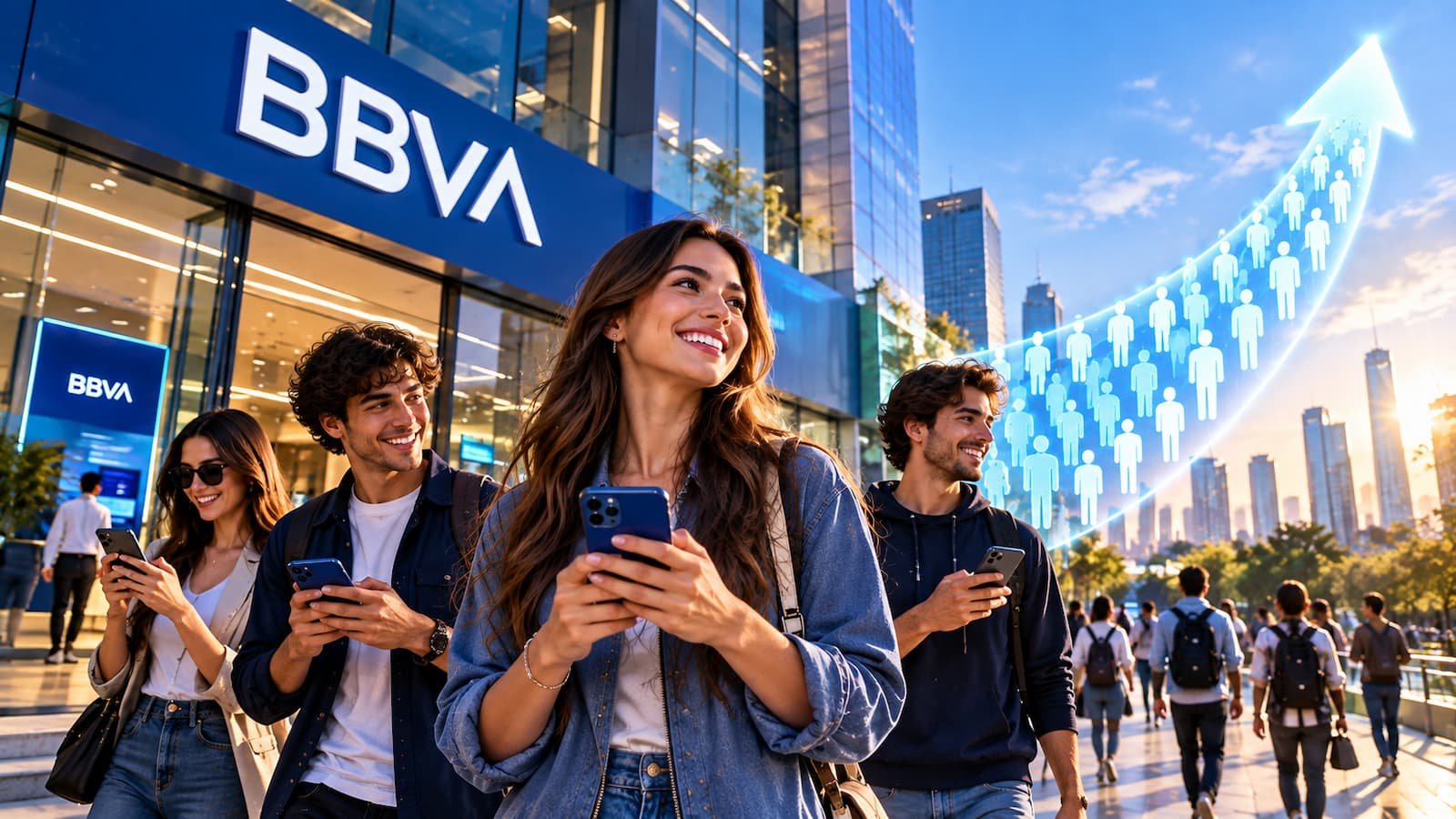 BBVA quiere sumar otro millón de clientes en 2026 y los jóvenes serán clave.