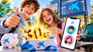 CaixaBank activó bonificación de 30 euros para nuevas cuentas imaginKids e imaginTeens.