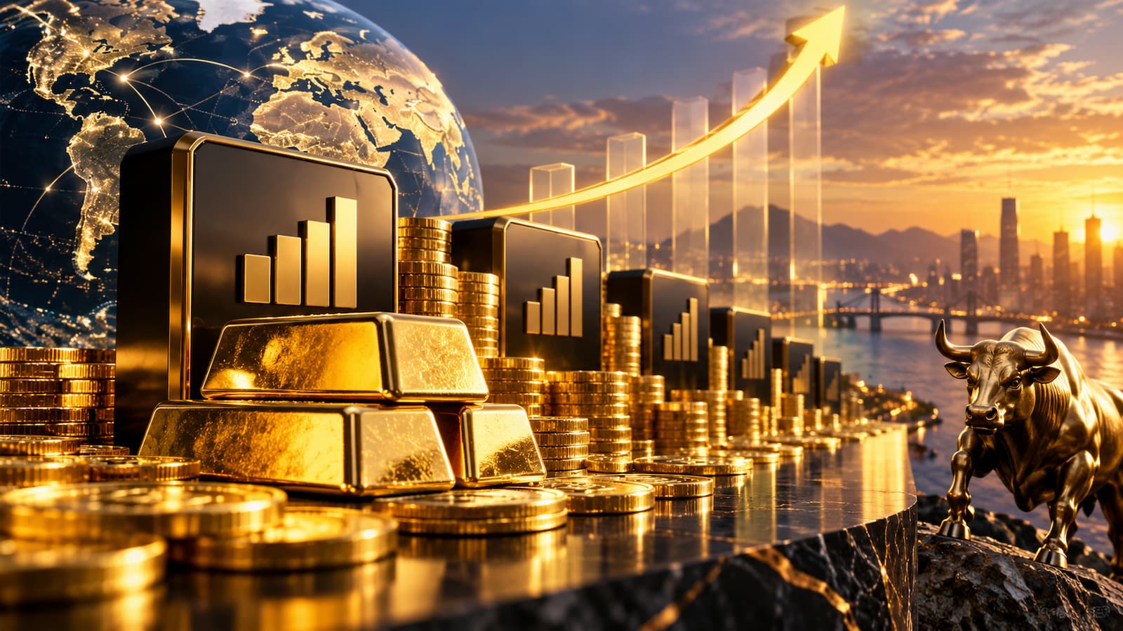 ETF de oro y productos similares captaron 18.000 millones de dólares en agosto.