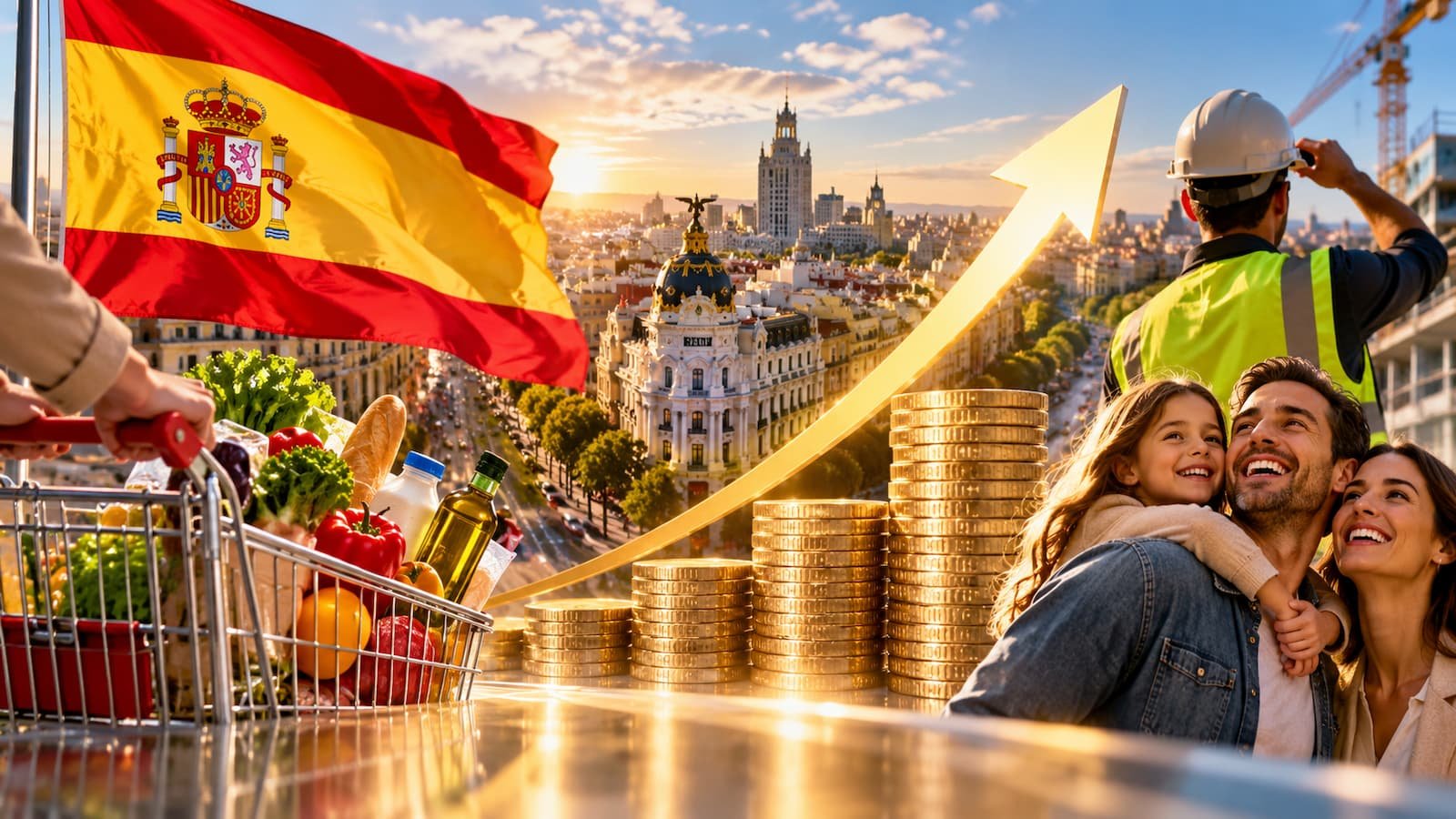 El INE ha confirmado que el PIB español creció un 0,7% entre abril y junio.