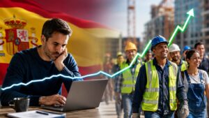 El empleo de los españoles se frena al 1% mientras el extranjero se dispara.