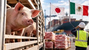 El porcino español pierde 350 millones de euros en Japón y México.
