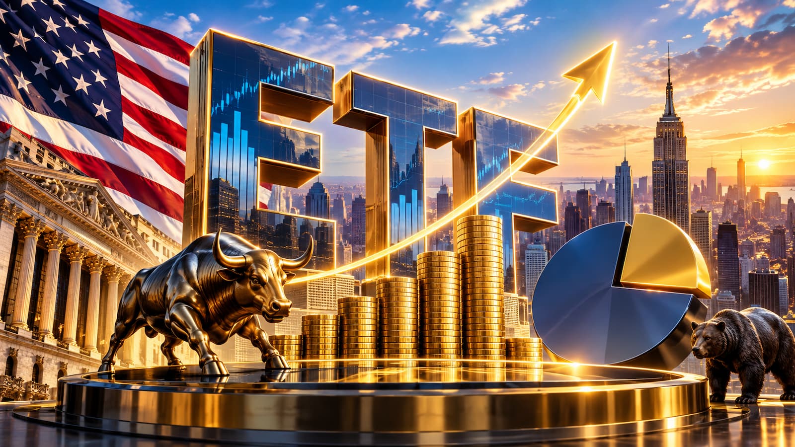 Los ETFs estadounidenses cerraron agosto con 16,36 billones de dólares bajo gestión.