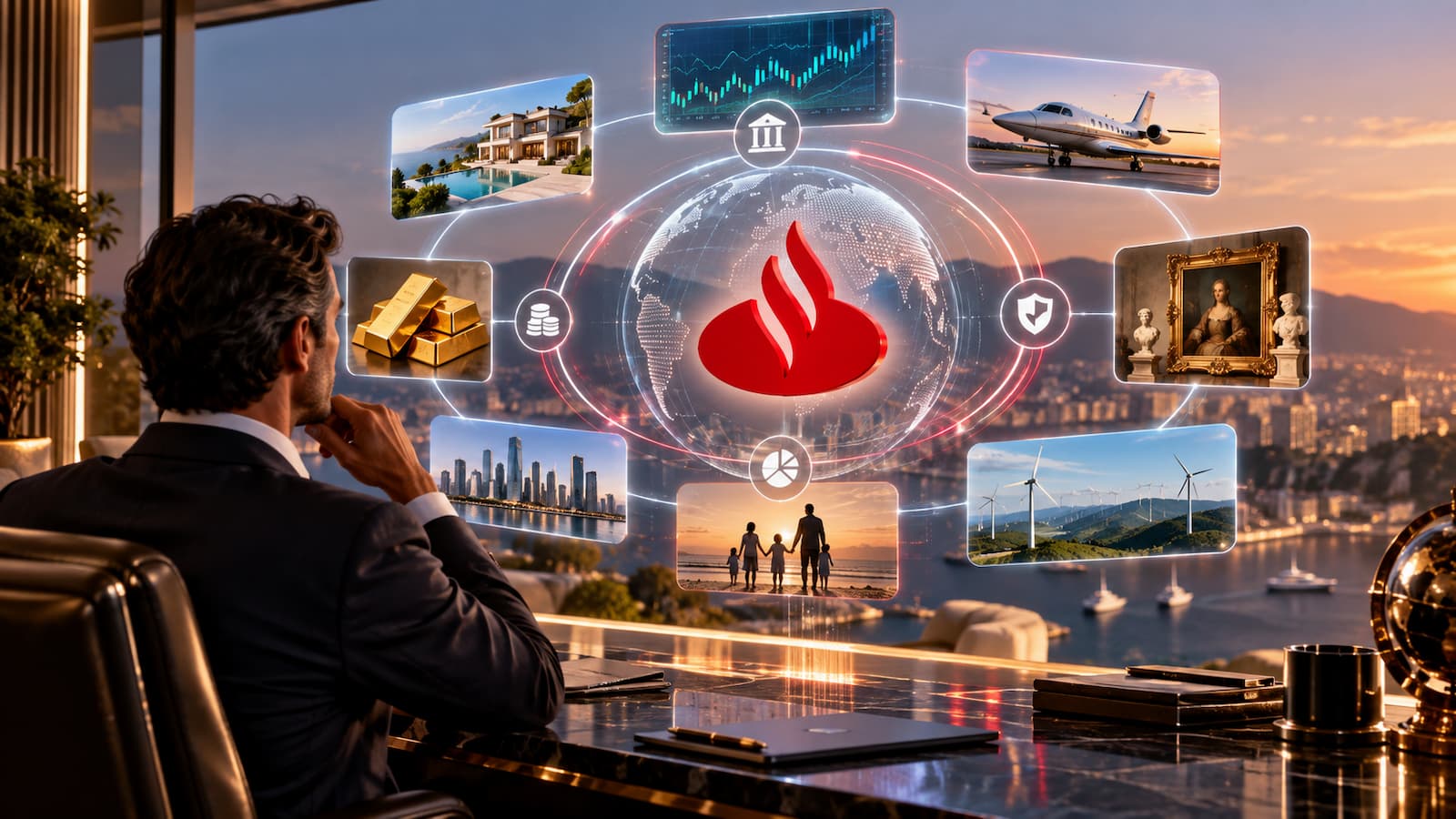 Santander lanza Wealth Check para centralizar visión del patrimonio de grandes fortunas.