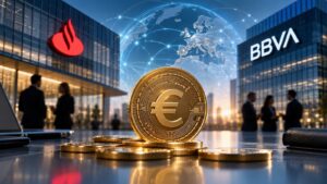Santander y BBVA preparan una stablecoin con otras 19 entidades.