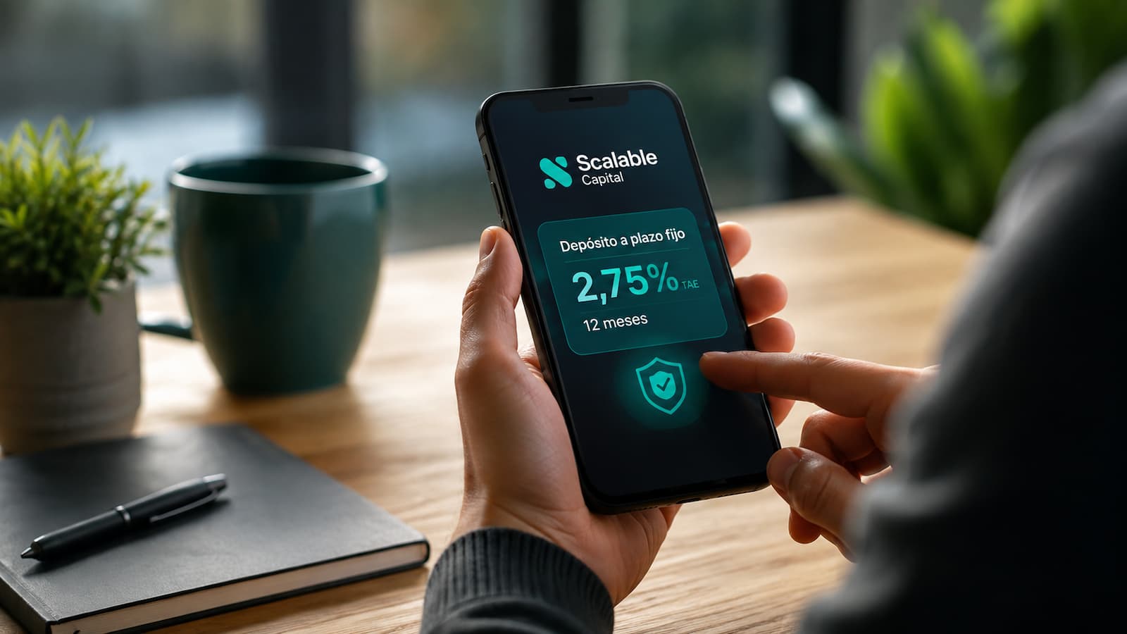 Scalable Capital ha lanzado en España un depósito a plazo fijo al 2,75% TAE.