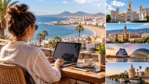 bunq calcula cuánto cuesta vivir y teletrabajar en cinco ciudades españolas.