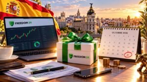 La promoción Welcome de Freedom24 se mantiene hasta el 31 de octubre de 2026.
