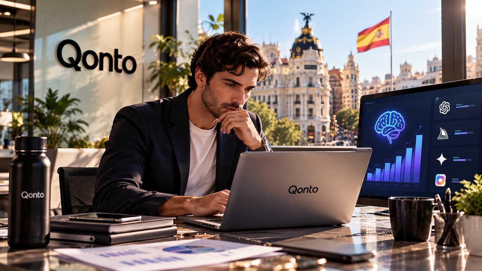 Los clientes españoles de Qonto lideran el gasto en IA con 78,21 euros al mes.