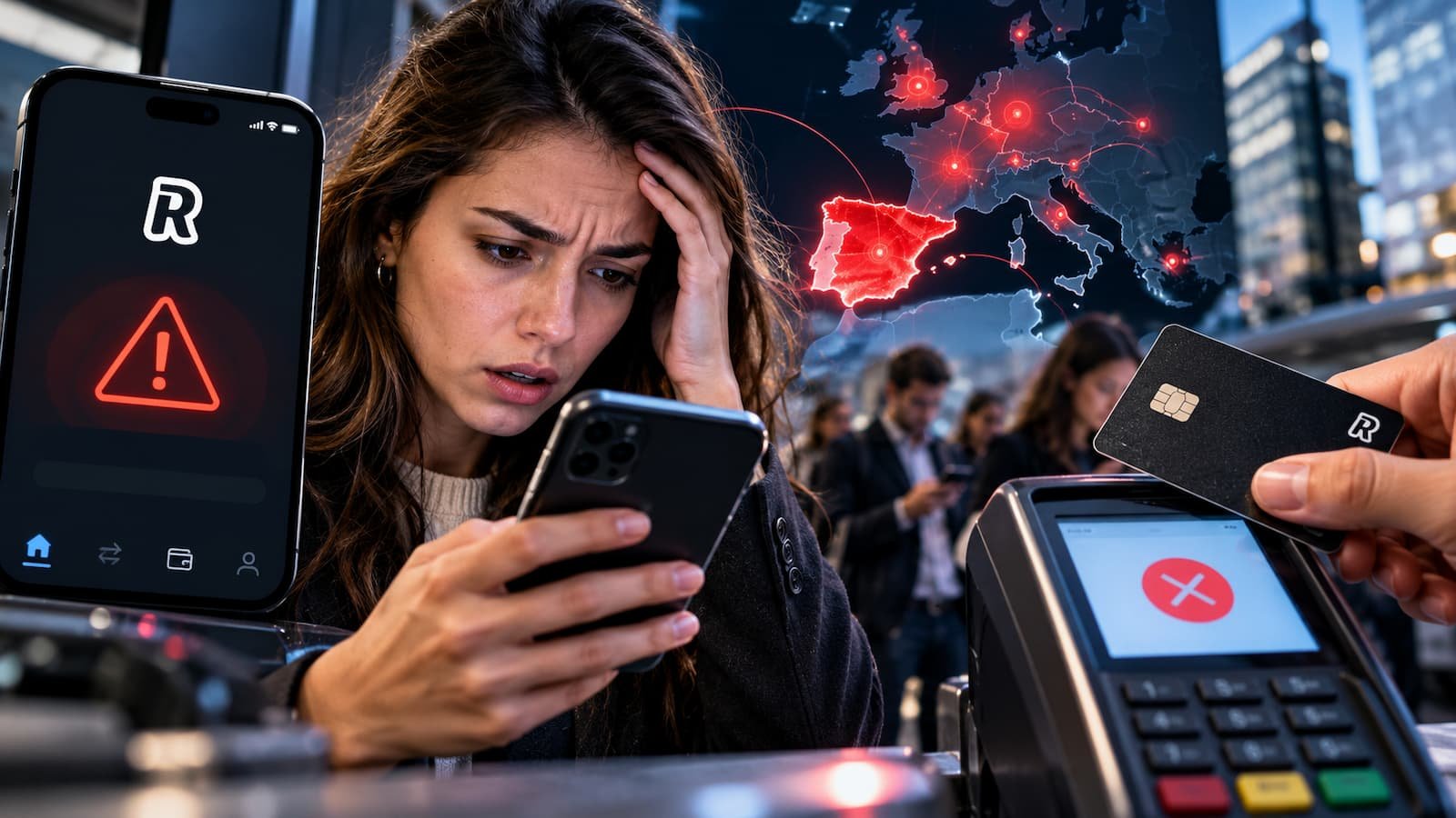 Revolut ha sufrido este martes 20 de octubre de 2026 una caída.