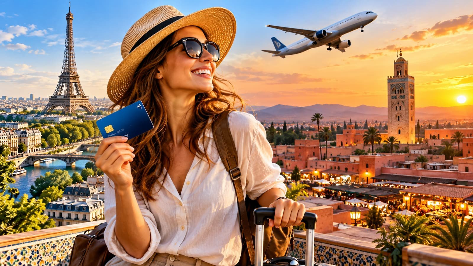 Sabadell anuncia una promoción de viaje con tarjeta de crédito.