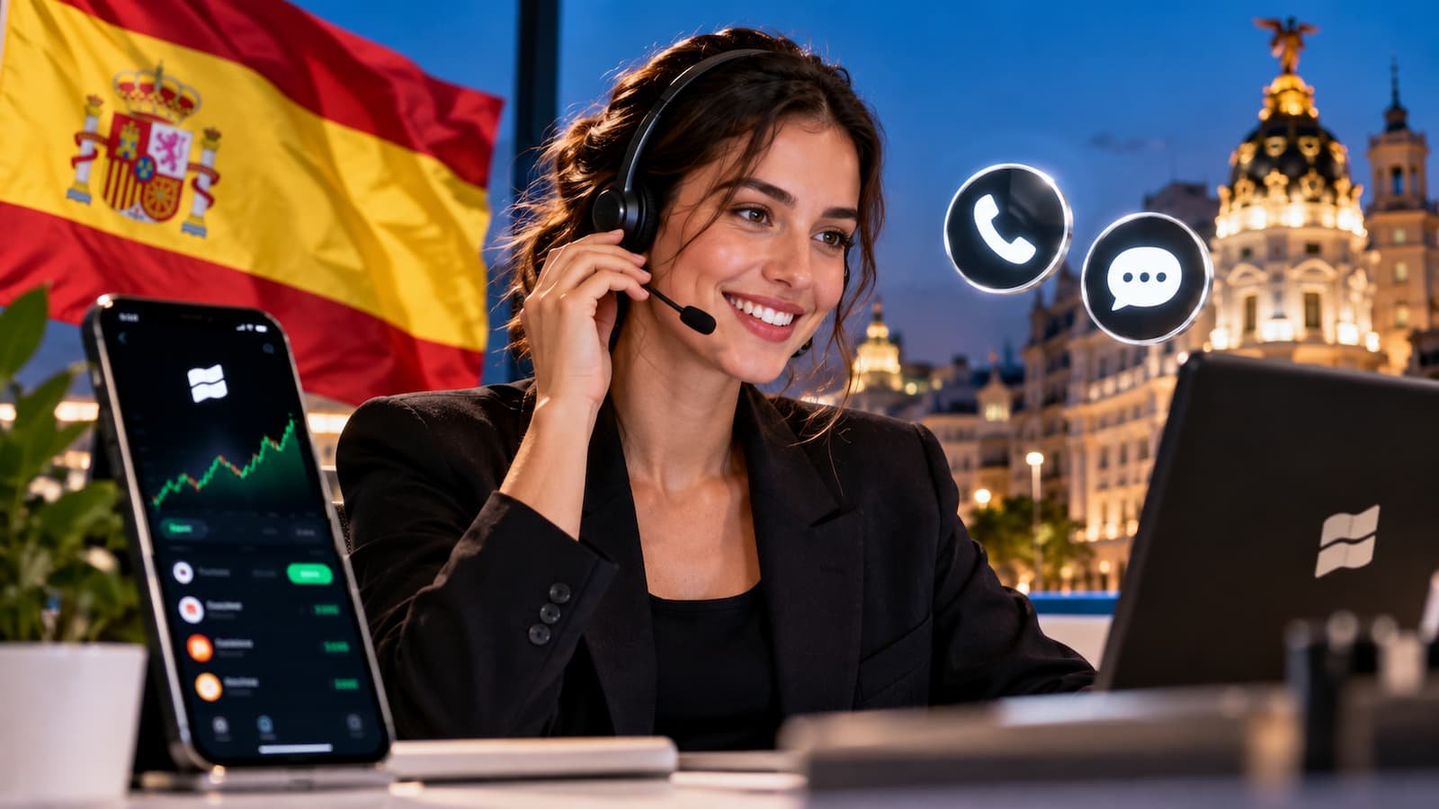 Trade Republic ya anuncia atención humana 24 7 en España.