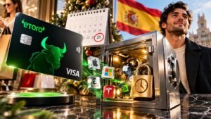 eToro mantiene su promoción StockBack de la tarjeta Visa hasta el 31 de diciembre.
